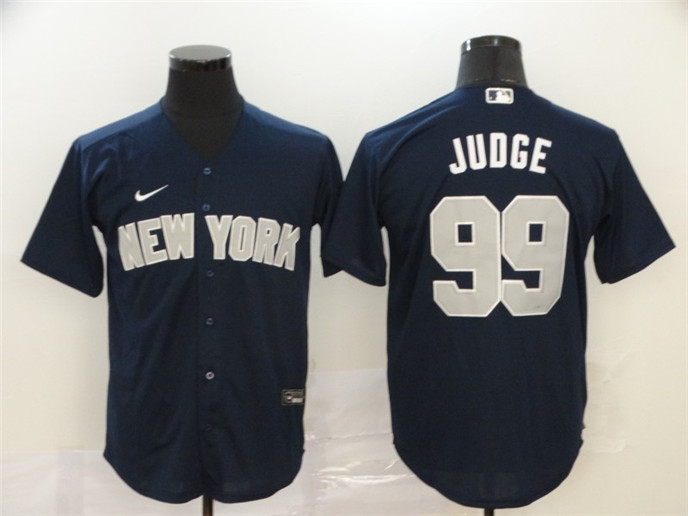 2020 New York Yankees #99 Aaron Judge Navy Blue Stitched MLB Cool Base Nike Jersey