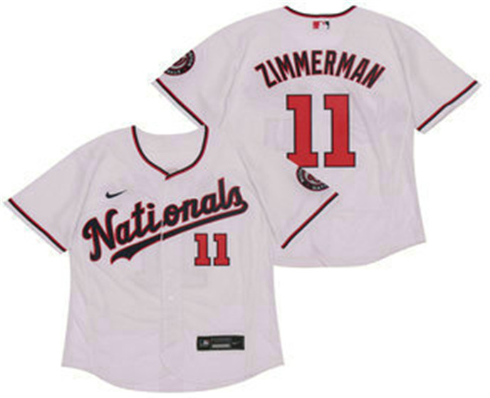 2020 Washington Nationals #11 Ryan Zimmerman White Stitched MLB Flex Base Nike Jersey