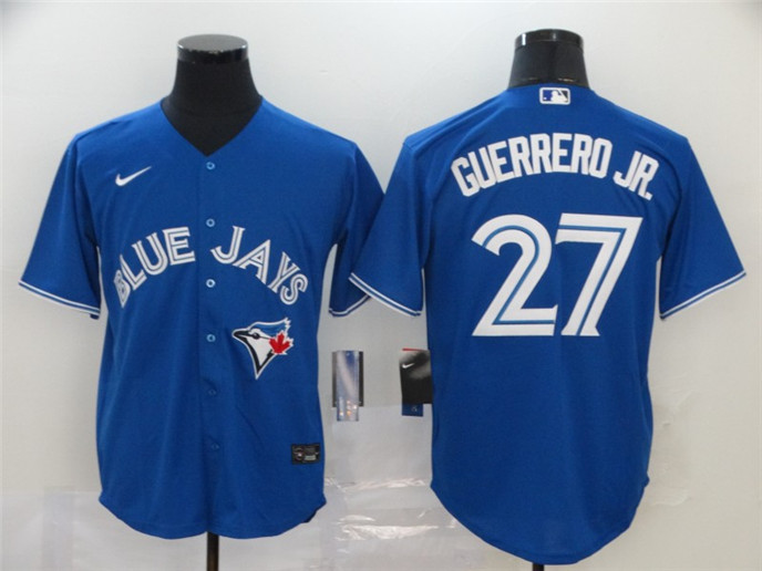 2020 Toronto Blue Jays #27 Vladimir Guerrero Jr. Blue Stitched MLB Cool Base Nike Jersey