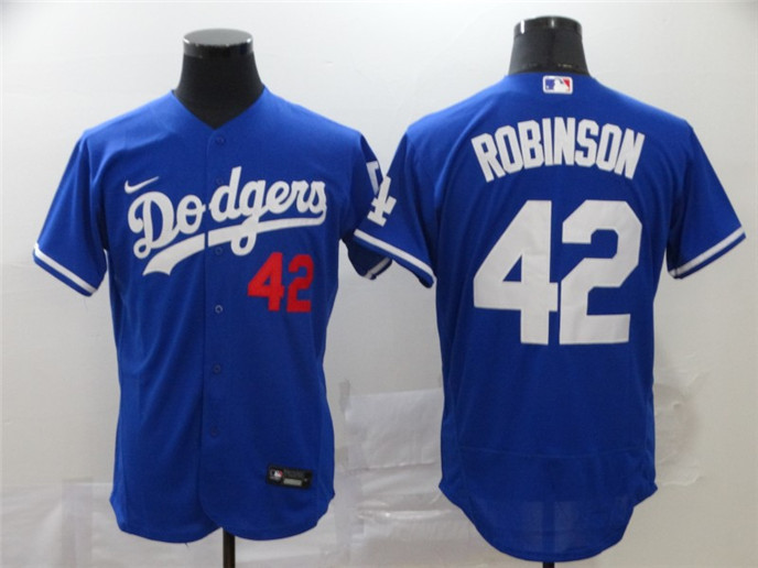 2020 Los Angeles Dodgers #42 Jackie Robinson Blue Stitched MLB Flex Base Nike Jersey