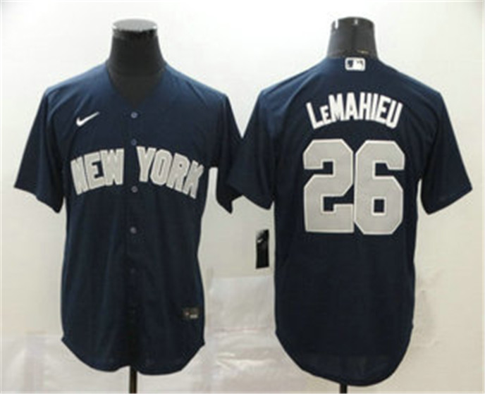2020 New York Yankees #26 DJ LeMahieu Navy Blue Stitched MLB Cool Base Nike Jersey