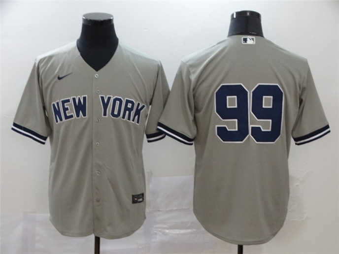 2020 New York Yankees #99 Aaron Judge Gray No Name Stitched MLB Cool Base Nike Jersey
