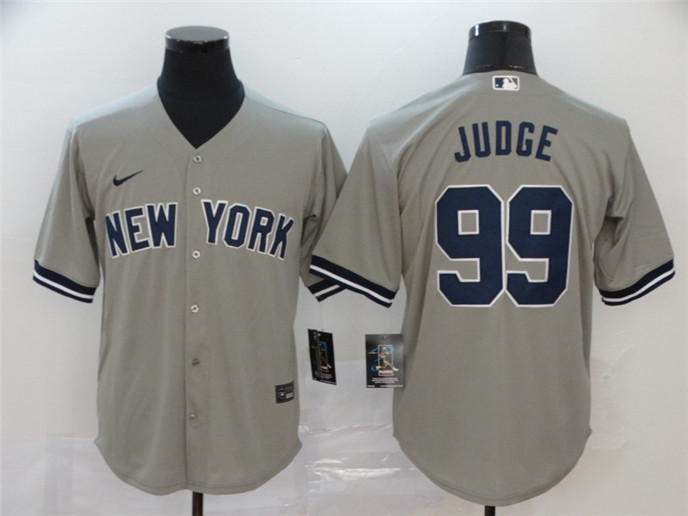 2020 New York Yankees #99 Aaron Judge Gray Stitched MLB Cool Base Nike Jersey