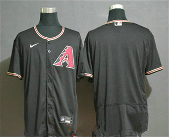 2020 Arizona Diamondback Blank Black Stitched Nike MLB Flex Base Jersey - Click Image to Close