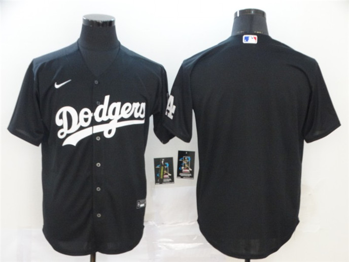 2020 Los Angeles Dodgers Blank Black Stitched MLB Cool Base Nike Jersey