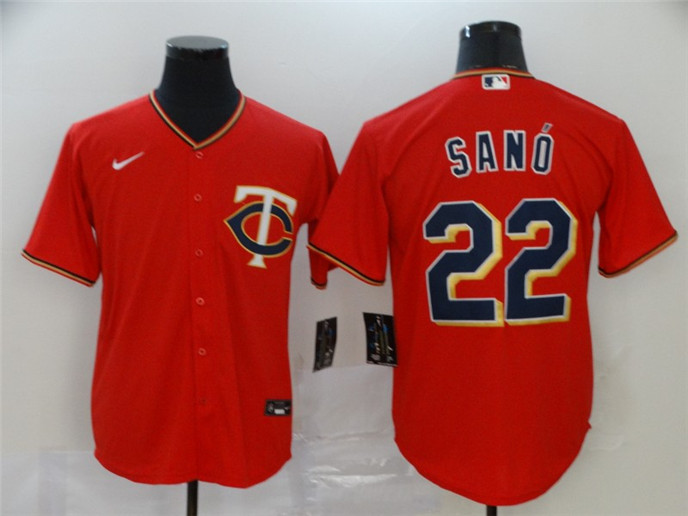 2020 Minnesota Twins #22 Miguel Sano Red Stitched MLB Cool Base Nike Jersey