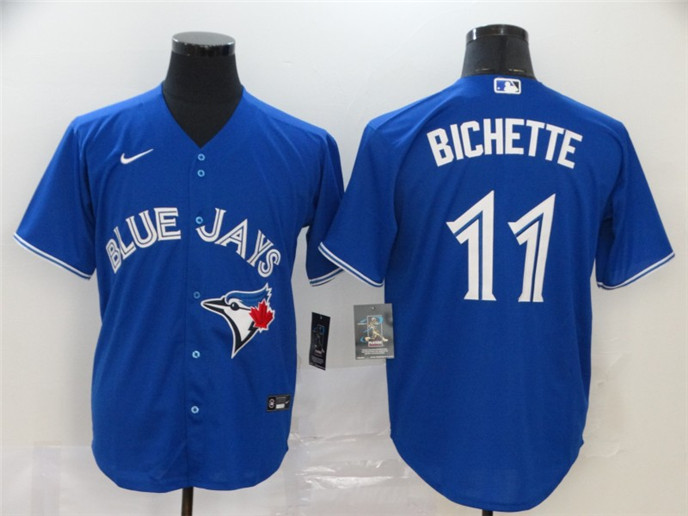 2020 Toronto Blue Jays #11 Bo Bichette Blue Stitched MLB Cool Base Nike Jersey - Click Image to Close