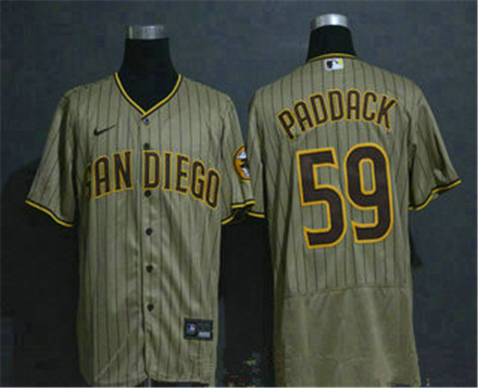 2020 San Diego Padres #59 Chris Paddack Gray Pinstripe Stitched MLB Flex Base Nike Jersey