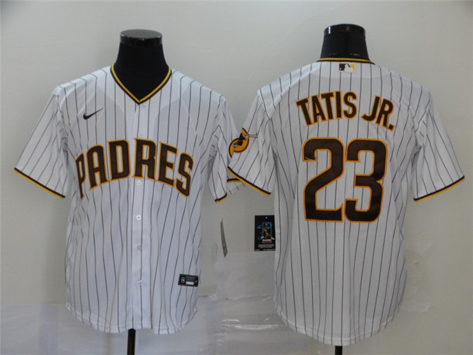 2020 San Diego Padres #23 Fernando Tatis Jr. White Stitched MLB Cool Base Nike Jersey
