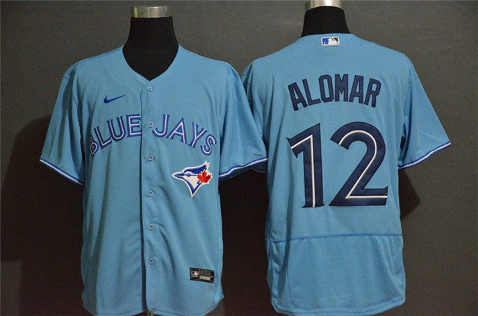 2020 Toronto Blue Jays #12 Roberto Alomar Blue Stitched MLB Flex Base Nike Jersey - Click Image to Close