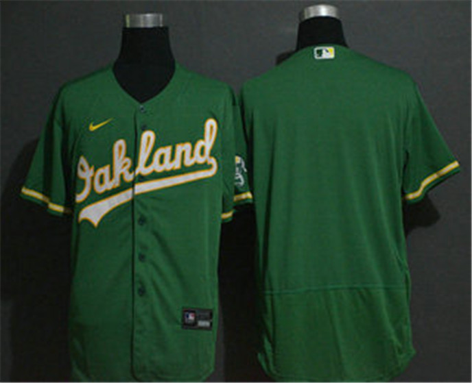 2020 Oakland Athletics Blank Green Stitched Stitched MLB Flex Base Nike Jersey