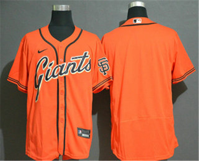 2020 San Francisco Giants Blank Orange Stitched Nike MLB Flex Base Jersey
