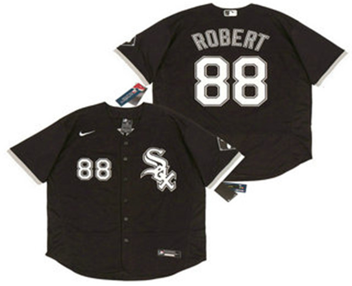 2020 Chicago White Sox #88 Luis Robert Black Stitched MLB Flex Base Nike Jersey