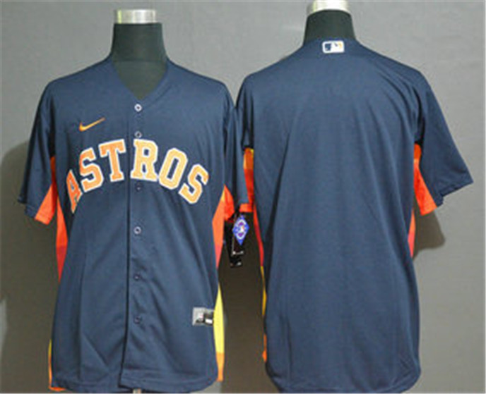 2020 Houston Astros Blank Navy Blue Stitched MLB Cool Base Nike Jersey