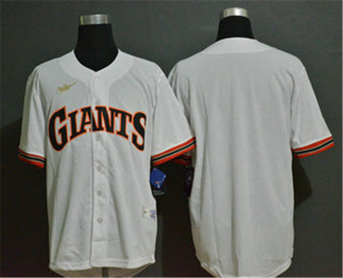 2020 San Francisco Giants Blank White Throwback Cooperstown Stitched MLB Cool Base Nike Jersey