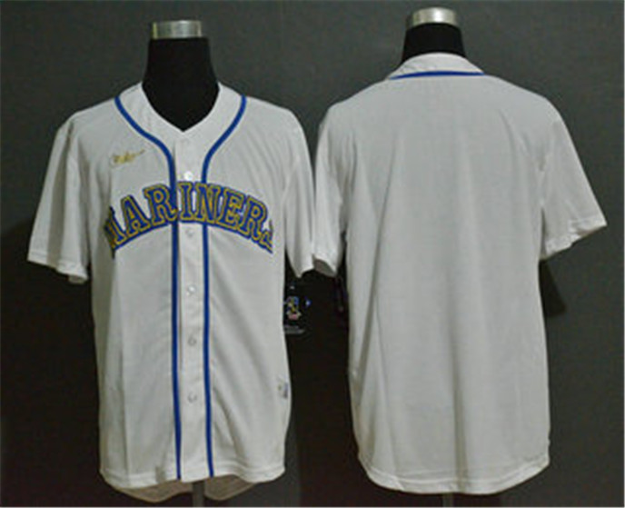 2020 Seattle Mariners Blank White Throwback Cooperstown Stitched MLB Cool Base Nike Jersey