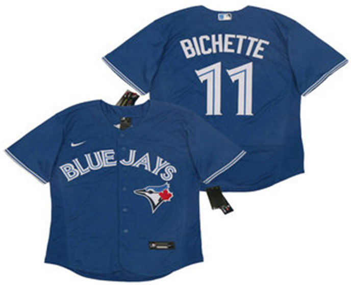 2020 Toronto Blue Jays #11 Bo Bichette Blue Stitched MLB Flex Base Nike Jersey - Click Image to Close