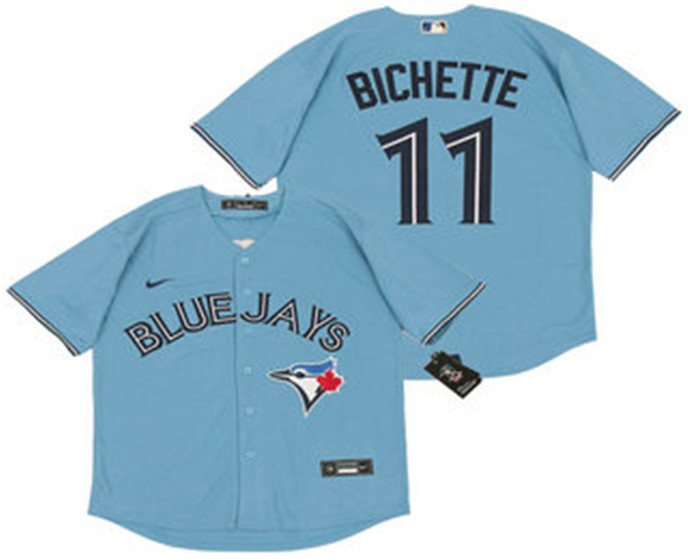 2020 Toronto Blue Jays #11 Bo Bichette Light Blue Stitched MLB Cool Base Nike Jersey