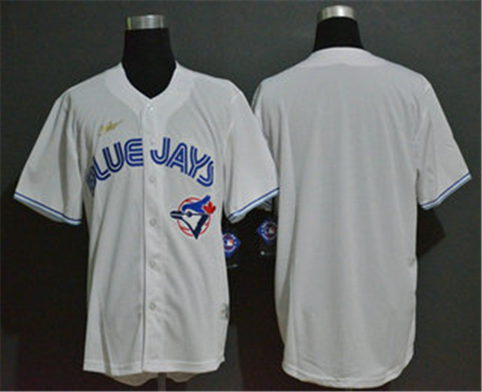 2020 Toronto Blue Jays Blank White Throwback Cooperstown Stitched MLB Cool Base Nike Jersey