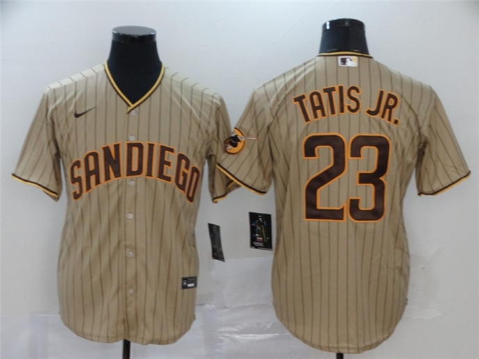 2020 San Diego Padres #23 Fernando Tatis Jr. Gray Stitched MLB Cool Base Nike Jersey