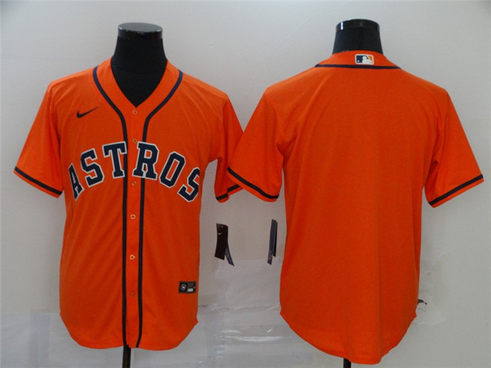 2020 Houston Astros Blank Orange Stitched MLB Cool Base Nike Jersey