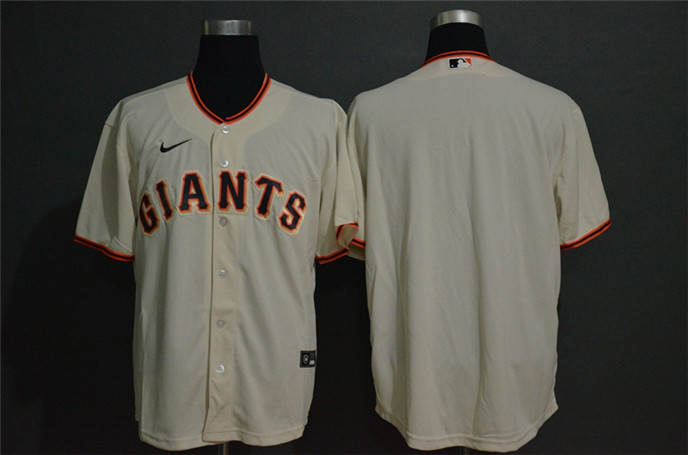 2020 San Francisco Giants Blank Cream Stitched MLB Cool Base Nike Jersey - Click Image to Close