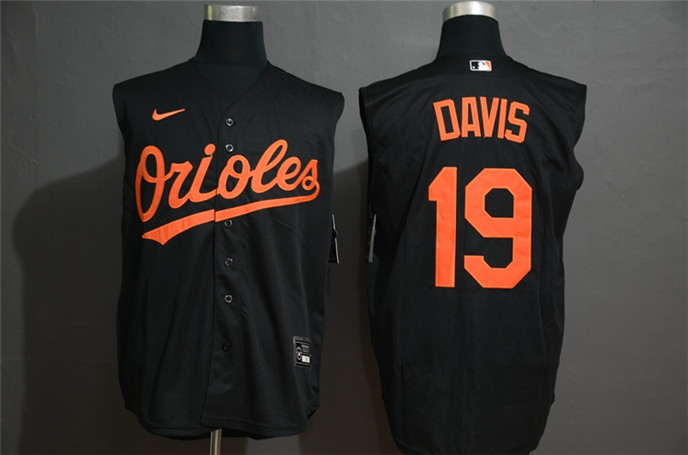 2020 Baltimore Orioles #19 Chris Davis Black Cool and Refreshing Sleeveless Fan Stitched MLB Nike Je - Click Image to Close