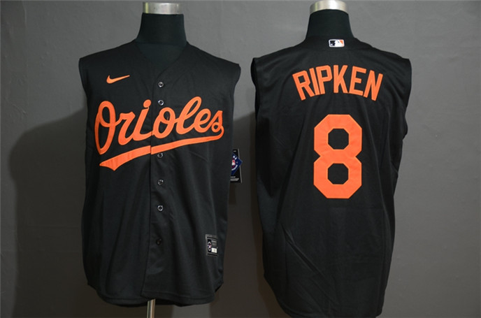 2020 Baltimore Orioles #8 Cal Ripken Jr. Black Cool and Refreshing Sleeveless Fan Stitched MLB Nike - Click Image to Close