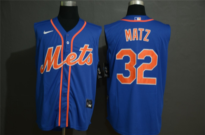 2020 New York Mets #32 Steven Matz Blue Cool and Refreshing Sleeveless Fan Stitched MLB Nike Jersey
