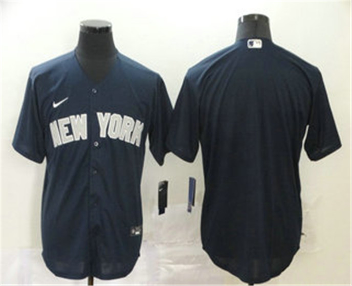 2020 New York Yankees Blank Navy Blue Stitched MLB Cool Base Nike Jersey