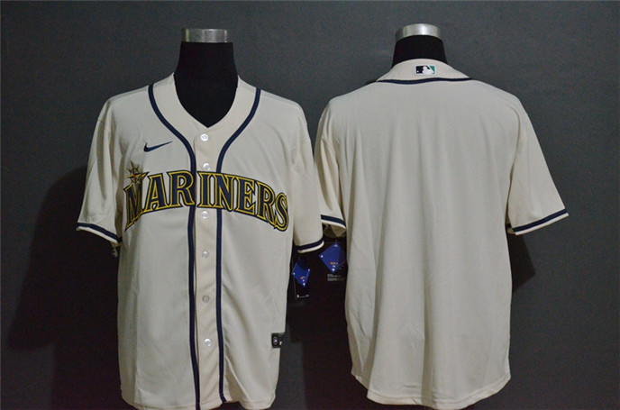 2020 Seattle Mariners Blank Cream Stitched MLB Cool Base Nike Jersey