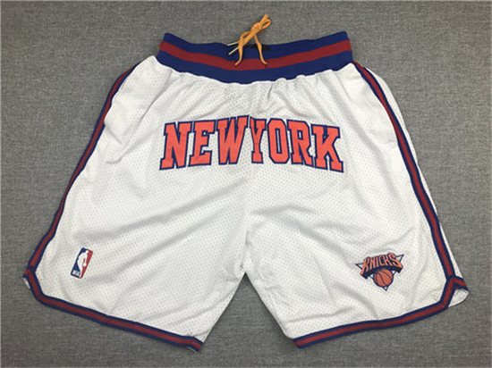 2020 Knicks White Just Don Mesh Shorts