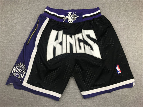 2020 Sacramento Kings Black Pockets Swingman Shorts
