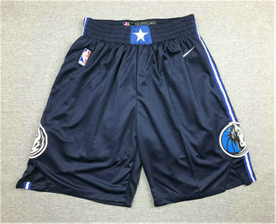 2020 Men's Dallas Mavericks NEW Navy Blue NBA Swingman Stitched NBA Shorts