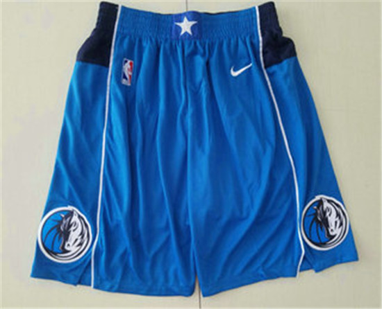 2020 Men's Dallas Mavericks New Light Blue 2019 NBA Swingman Stitched NBA Shorts