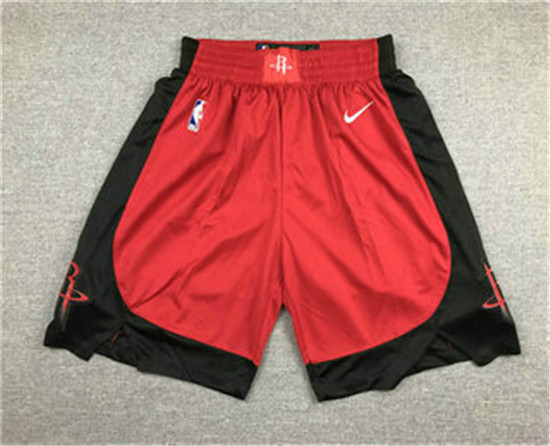 2020 Men's Houston Rockets New Red 2019 Nike Swingman Stitched NBA Shorts