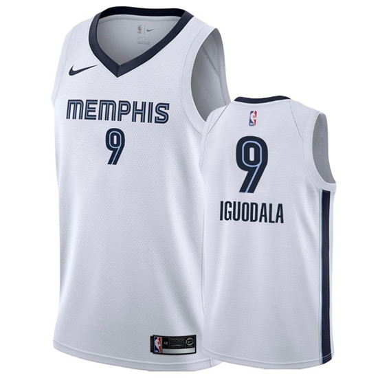 2020 Nike Grizzlies #9 Andre Iguodala White Association Edition Men's NBA Jersey - Click Image to Close