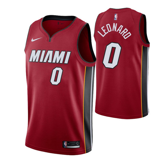 2020 Nike Heat #0 Meyers Leonard Men's Statement Edition Red NBA Jersey