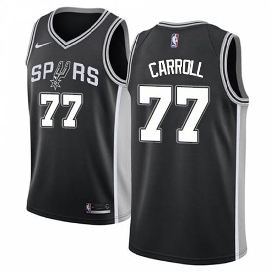 2020 Nike Spurs #77 DeMarre Carroll Black NBA Swingman Icon Edition Jersey