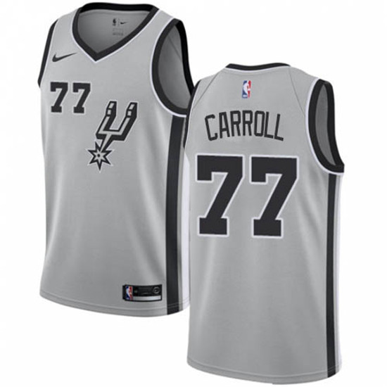 2020 Nike Spurs #77 DeMarre Carroll Silver NBA Swingman Statement Edition Jersey