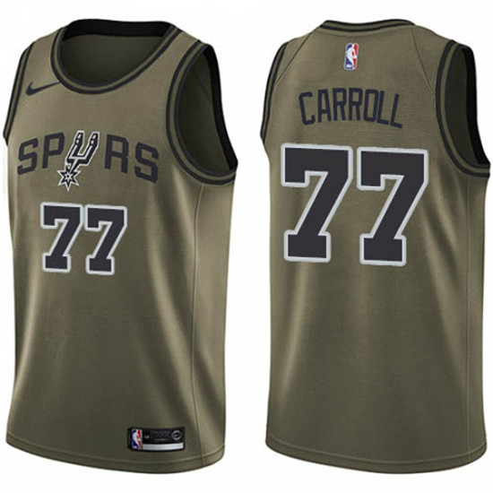 2020 Nike Spurs #77 DeMarre Carroll Green NBA Swingman Salute to Service Jersey