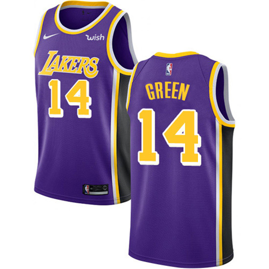 2020 Nike Lakers #14 Danny Green Purple NBA Swingman Statement Edition Jersey
