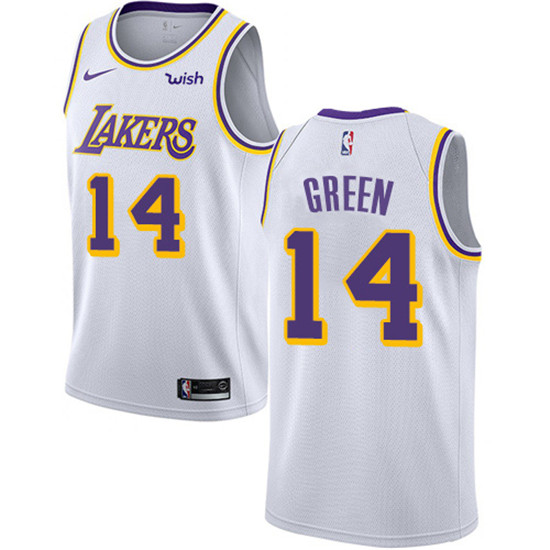 2020 Nike Lakers #14 Danny Green White NBA Swingman Association Edition Jersey