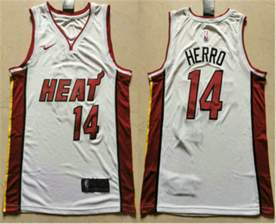 2020 Men's Miami Heat #14 Tyler Herro White 2019 Nike Swingman Stitched NBA Jersey