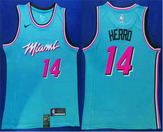 2020 Men's Miami Heat #14 Tyler Herro Light Blue 2019 Nike Swingman Stitched NBA Jersey