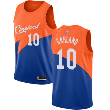 2020 Cavaliers #10 Darius Garland Blue Basketball Swingman City Edition 2018-19 Jersey
