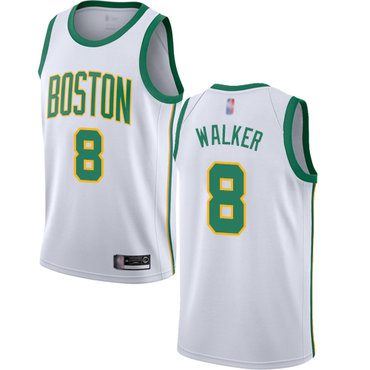 2020 Celtics #8 Kemba Walker White Basketball Swingman City Edition 2018-19 Jersey