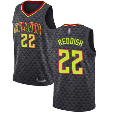 2020 Hawks #22 Cam Reddish Black Basketball Swingman Icon Edition Jersey