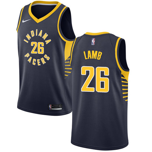 2020 Nike Pacers #26 Jeremy Lamb Navy Blue NBA Swingman Icon Edition Jersey