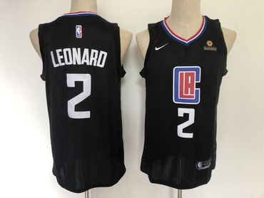 2020 Clippers 2 Kawhi Leonard Black Nike Swingman Jersey